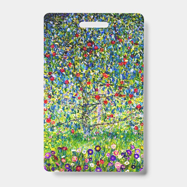 Tarjeta De Identificación Gustav Klimt Manzano (Parte frontal)