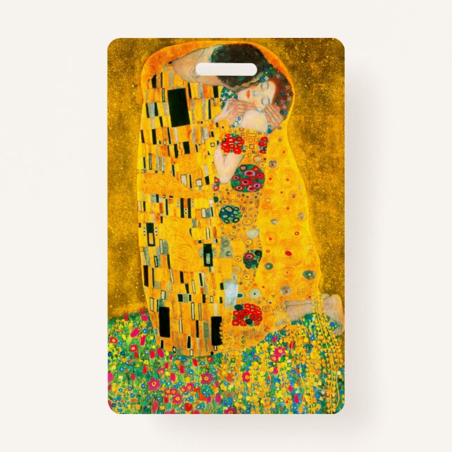 Tarjeta De Identificación Gustav Klimt The Kiss (Anverso)