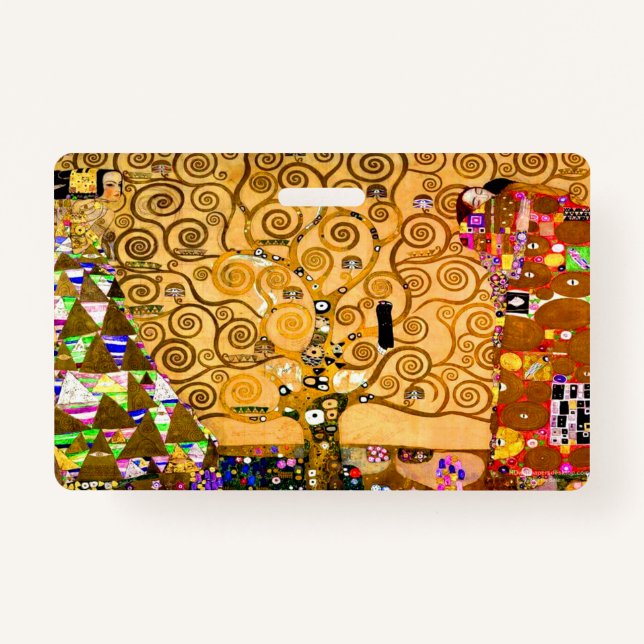 Tarjeta De Identificación Gustav Klimt Tree of Life (Anverso)