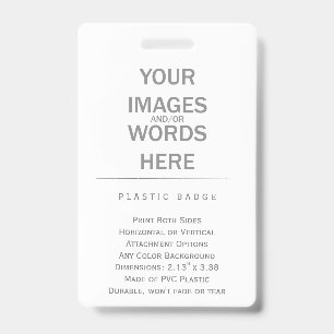 Tarjeta De Identificación Hágalo usted mismo -