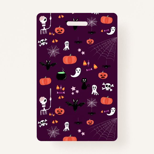 Tarjeta De Identificación Halloween (Anverso)