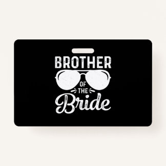 Tarjeta De Identificación Hermano de la novia