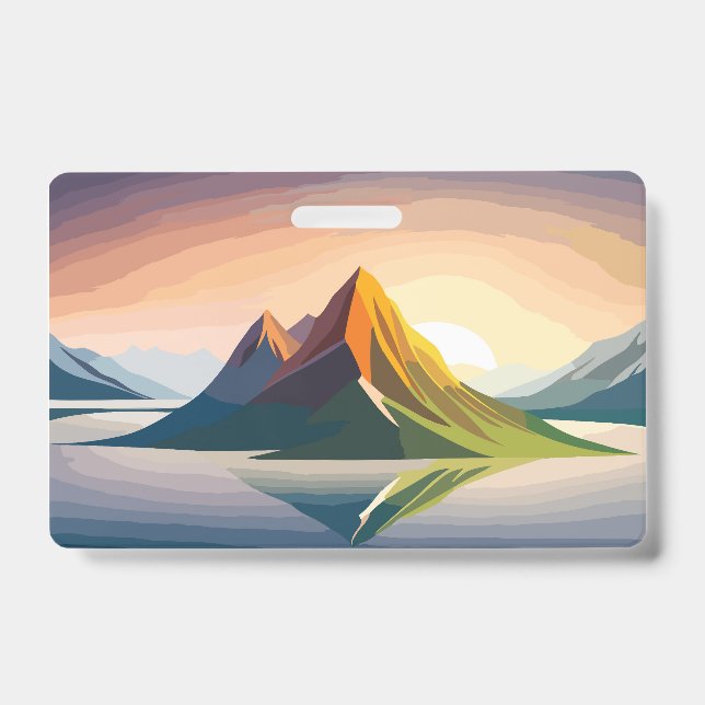 Tarjeta De Identificación Hermoso amanecer (Parte frontal)