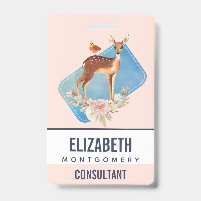 Tarjeta De Identificación Hermoso perro marrón con puntos blancos (Anverso)