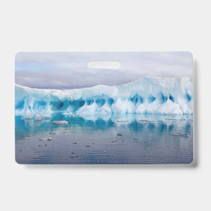 Tarjeta De Identificación Hielo en Antártida
