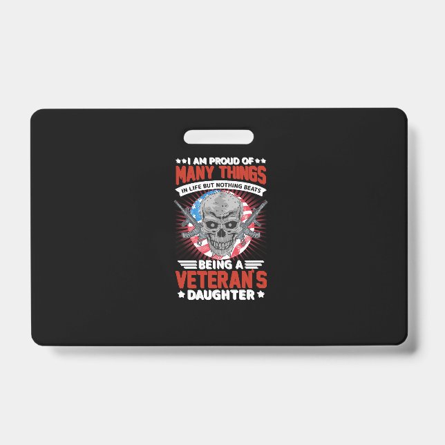 Tarjeta De Identificación hija veterana (Parte frontal)