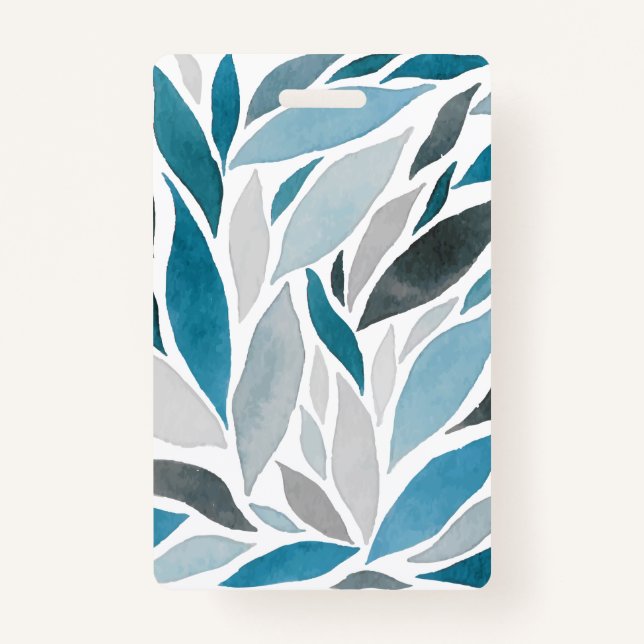 Tarjeta De Identificación hojas de árbol (Reverso)