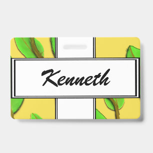 Tarjeta De Identificación Hojas de Kenneth Yoncich