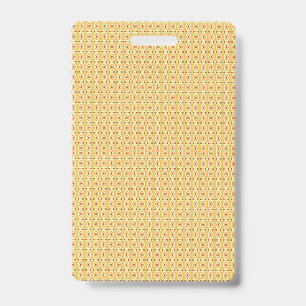 Tarjeta De Identificación Hojas de papel de regalo amarillas, naranjas y mar