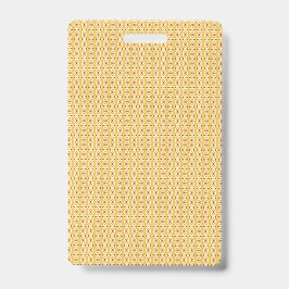 Tarjeta De Identificación Hojas de papel de regalo amarillas, naranjas y mar