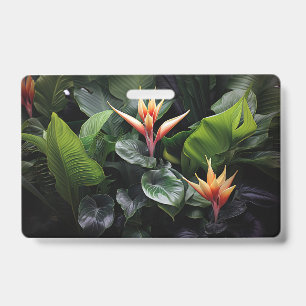 Tarjeta De Identificación Hojas tropicales exóticas