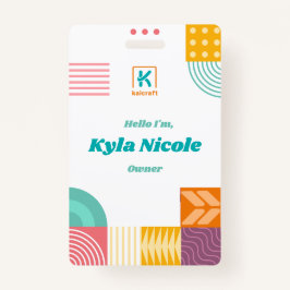 Tarjeta De Identificación Hola, estoy Bagde con etiqueta de emergencia en pl