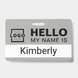 Tarjeta De Identificación Hola Mi Nombre Es - Nombre de empleado de empresa 