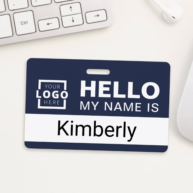 Tarjeta De Identificación Hola Mi Nombre Es - Nombre De Empleado Personaliza (Subido por el creador)