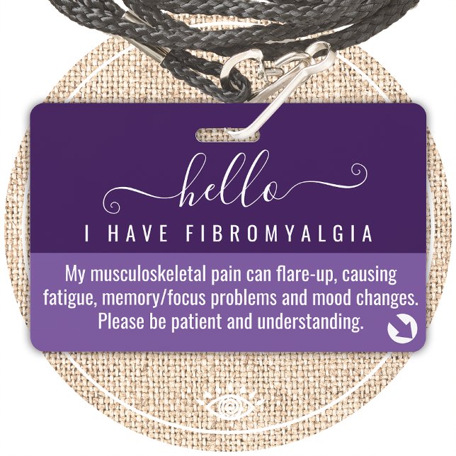 Tarjeta De Identificación hola tengo FIBROMYALGIA con discapacidad (Subido por el creador)
