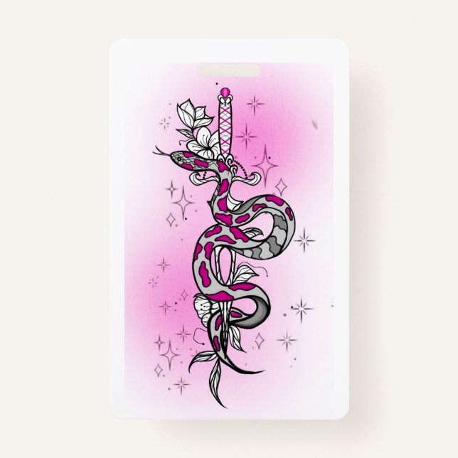 Tarjeta De Identificación holiday package with snake (Anverso)