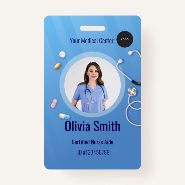 Tarjeta De Identificación Home Health Aide Certified Nurse Aide Photo ID (Anverso)