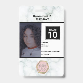 Tarjeta De Identificación Homeschooling Unschooling Privado Insignia de iden
