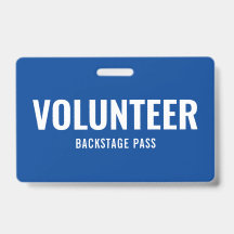 Tarjeta de identificación horizontal azul simple d