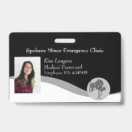 Tarjeta de identificación horizontal Lanyard Busin