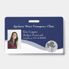 Tarjeta de identificación horizontal Lanyard Busin