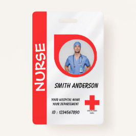 Tarjeta De Identificación Hospital Staff Photo ID Badge