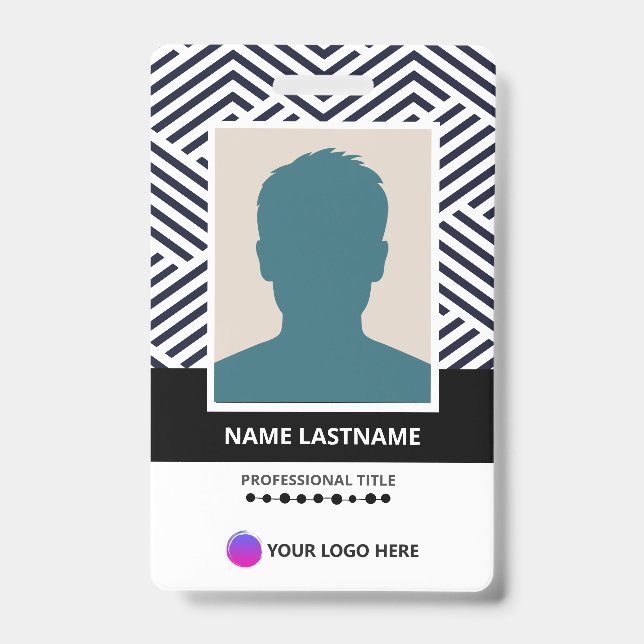 Tarjeta De Identificación ID Cards Employee Custom Printing (Anverso)
