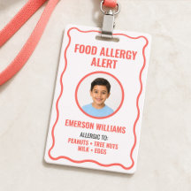 ID de Alerta Médica por Alergia Alimentaria Infant