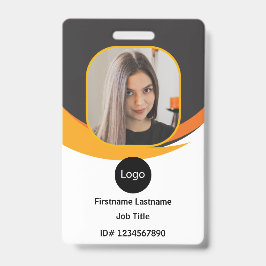 Tarjeta De Identificación ID de empleado de empresa personalizado, código de