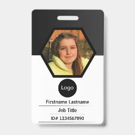 Tarjeta De Identificación id de empleado de empresa personalizado, código de