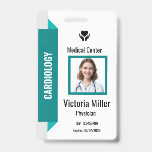 Tarjeta De Identificación ID de empleado de hospital personalizado con logot