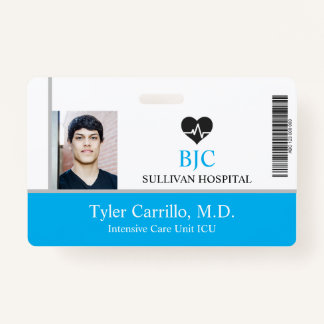 Tarjeta De Identificación Id. de empleado de hospital/salud