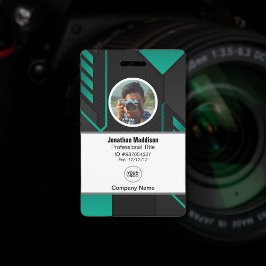 Tarjeta De Identificación Id de empleado de la empresa abstracta moderna | V
