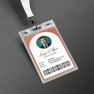 Tarjeta De Identificación Id. de empleado de personalizable