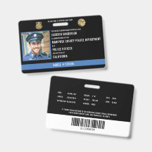 ID de empleado del departamento de policía encarga