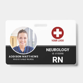 Tarjeta De Identificación ID de Empleado Médico del Hospital - Enfermera Reg
