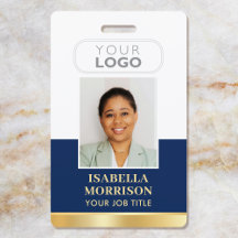 ID de empleado Nombre Logotipo de la empresa Navy 