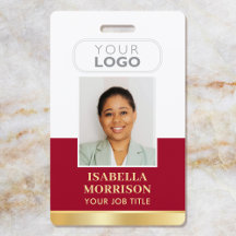 ID de empleado Nombre Logotipo de la empresa Rojo 