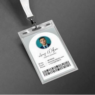 Tarjeta De Identificación ID de empleado personalizable