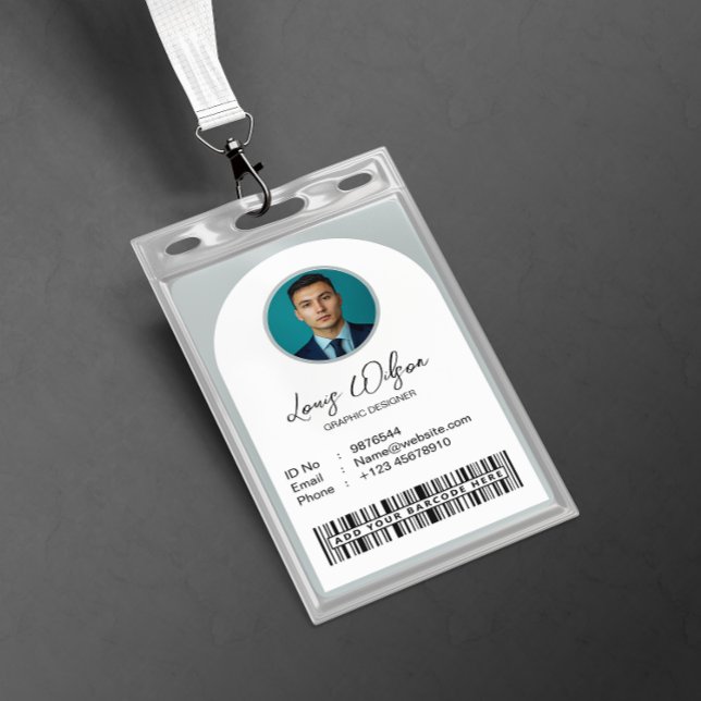 Tarjeta De Identificación ID de empleado personalizable (Subido por el creador)