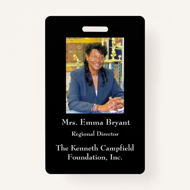 Tarjeta De Identificación Id. de empresa (Anverso)