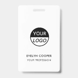 Tarjeta De Identificación ID de empresa | Placa de empleado con logotipo per