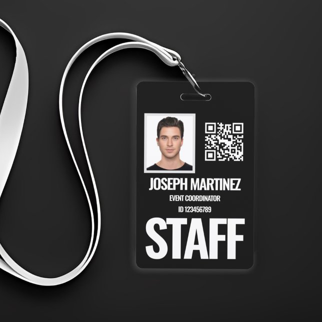 Tarjeta De Identificación ID de foto de empleado de personal personalizado (Subido por el creador)