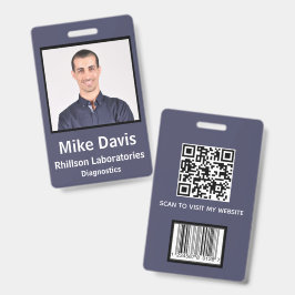 Tarjeta De Identificación ID de foto de empleado personalizado