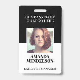 Tarjeta De Identificación Id. de foto personalizado con código de barras