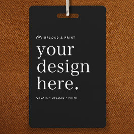 Tarjeta De Identificación Id. de insignia de tu envío de diseño