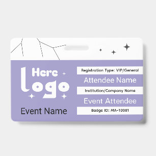Tarjeta De Identificación ID de insignia personalizada de Expo