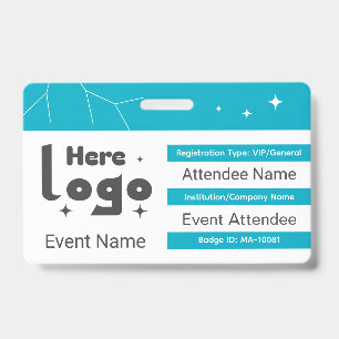 Tarjeta De Identificación ID de insignia personalizada para gala VIP