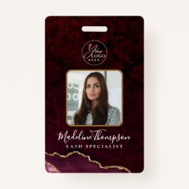 Tarjeta De Identificación Id. de la compañía con el logotipo de negocios de