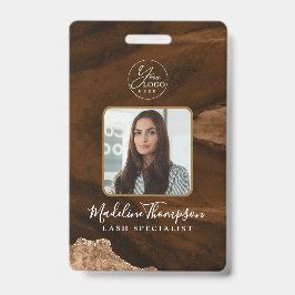 Tarjeta De Identificación Id. de la compañía del logotipo comercial de la Ag